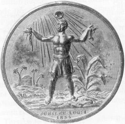 Medal commemorating the Emancipation in 1834