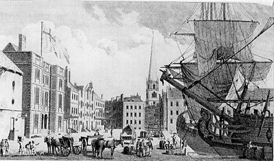 A view of Liverpool Customs House, 1750